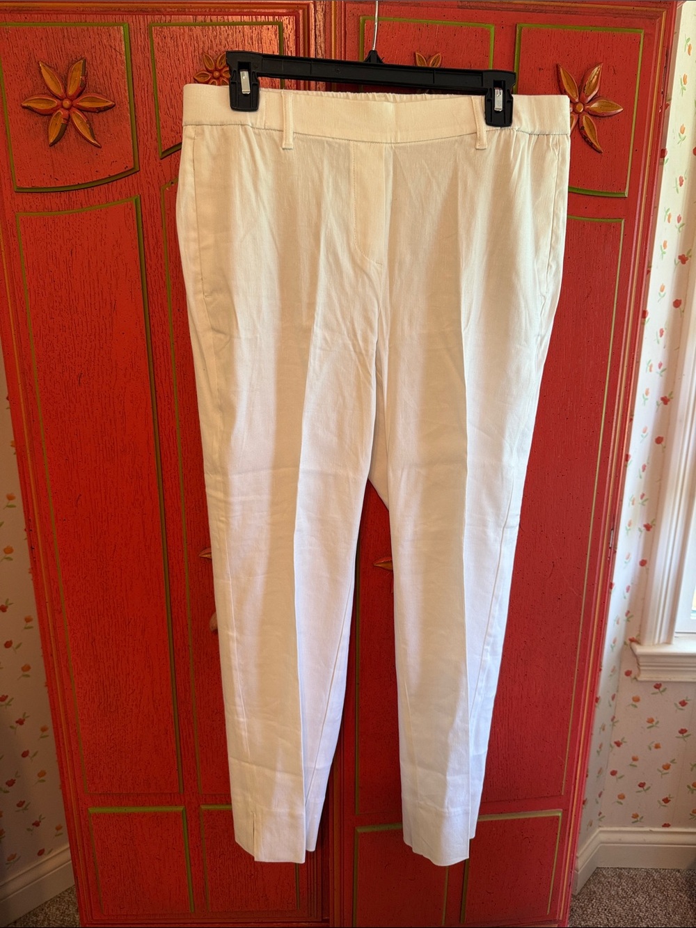 J. Jill linen stretch white pants